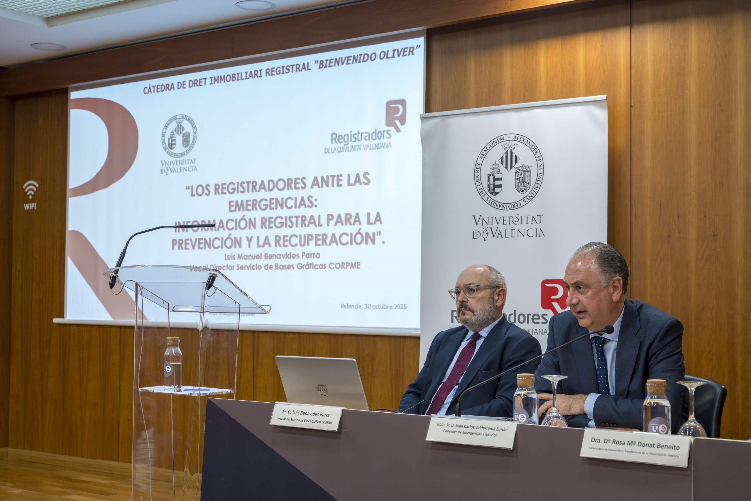 Apertura del curso 2025-26 de la Cátedra Bienvenido Oliver de la UV